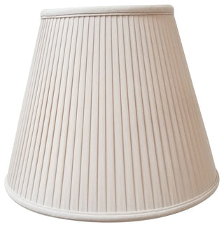 Deep Empire Side Pleat Basic Lampshade, Beige, 8"x14"x11"