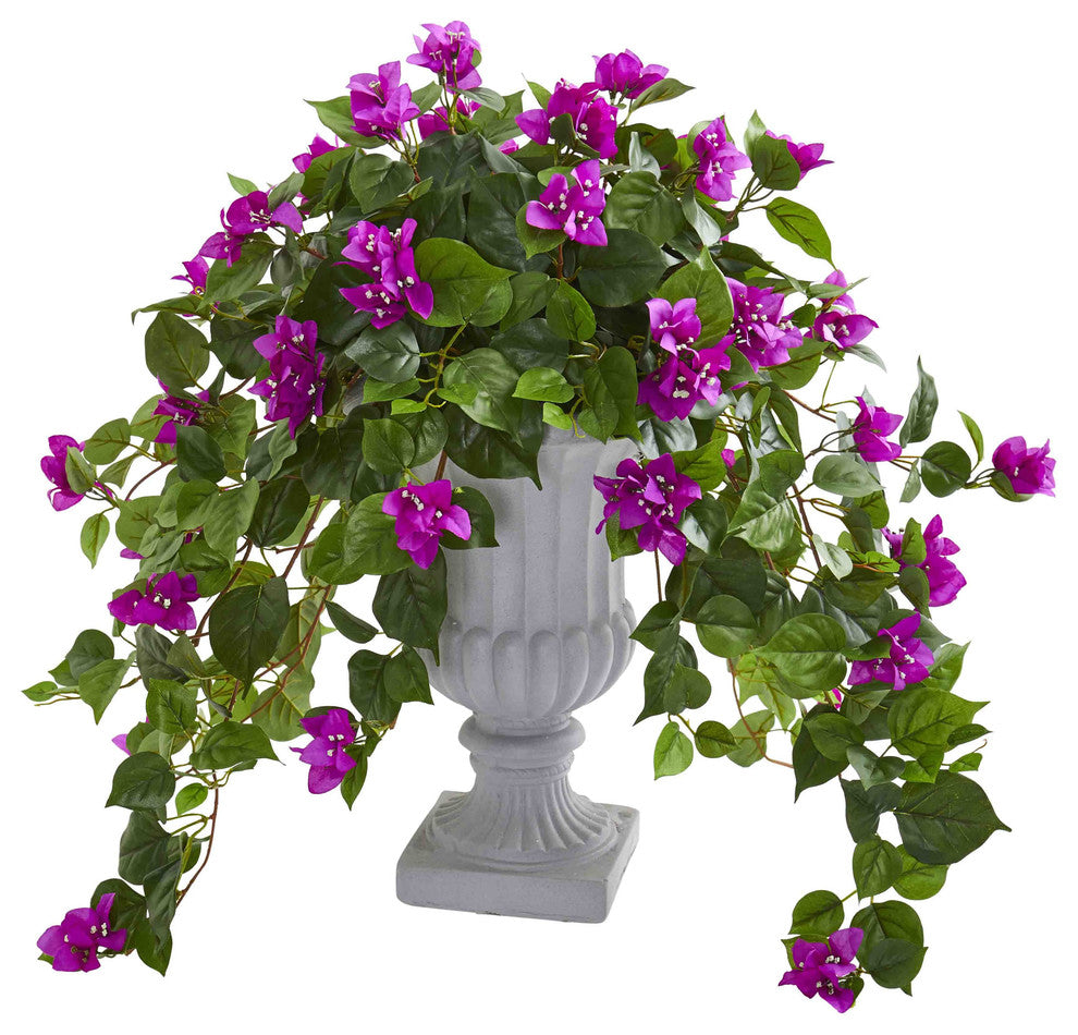 Bougainvillea Artificial Plant in Decorative Urn