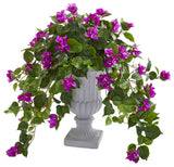 Bougainvillea Artificial Plant in Decorative Urn