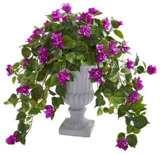 Bougainvillea Artificial Plant in Decorative Urn