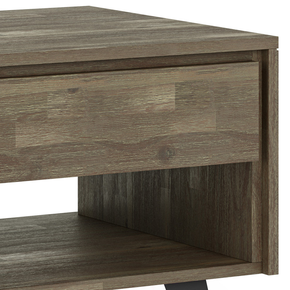 Lowry End Table, Distressed Grey