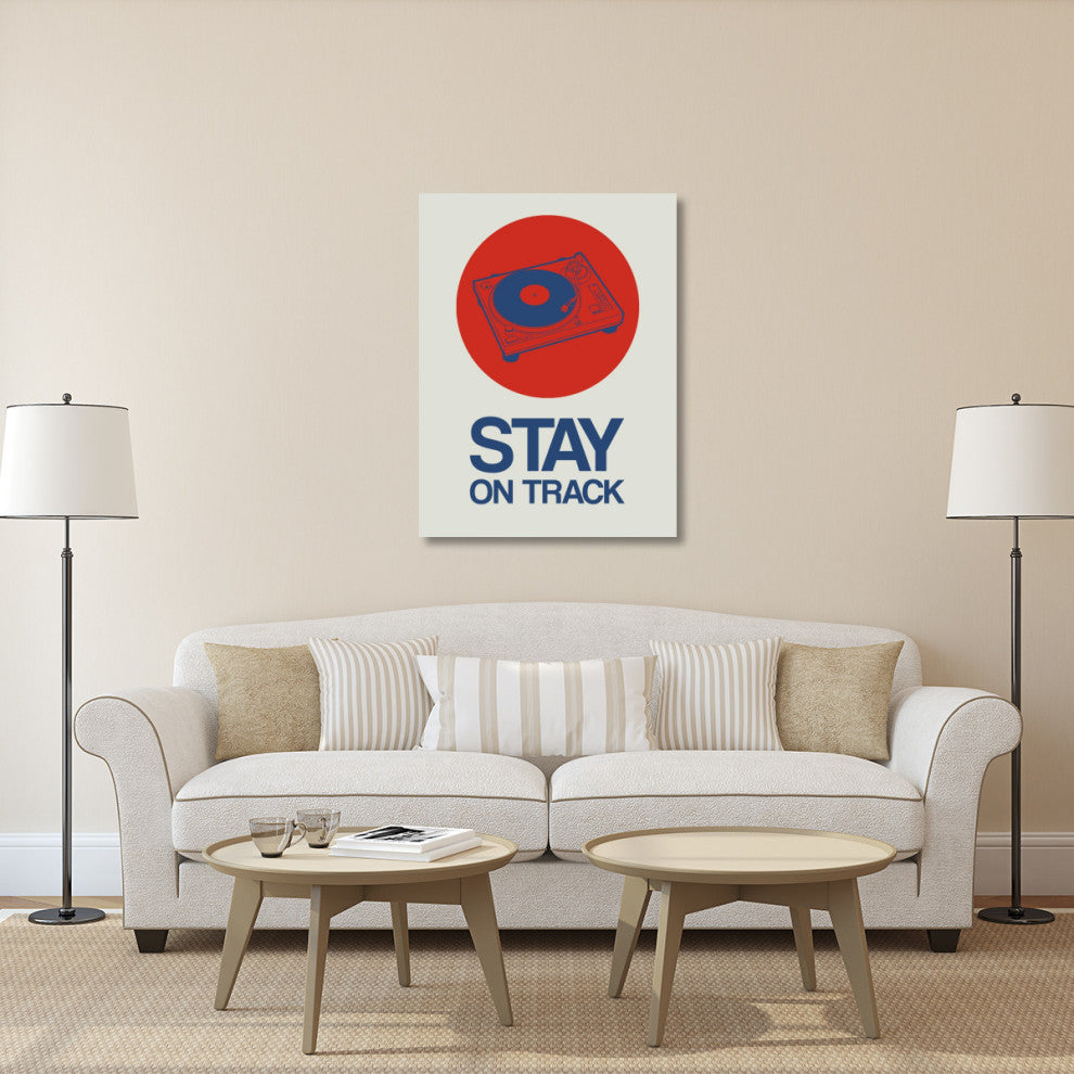 "Stay On Track Record Player 1" Fine Art Print