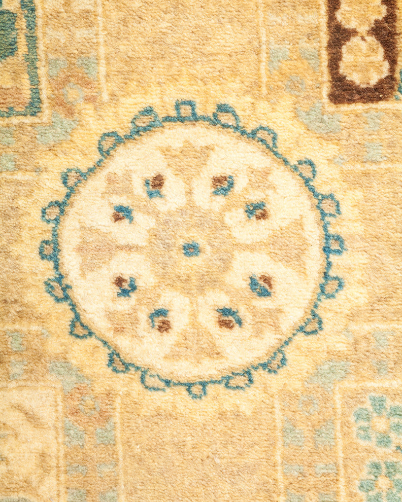 Mogul, One-of-a-Kind Hand-Knotted Runner Ivory, 3'0"x8'10"