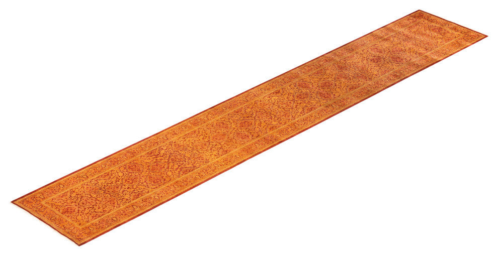 Mogul, One-of-a-Kind Hand-Knotted Area Rug Orange, 2'6"x15'10"