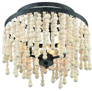 Crystorama POP-A5073-FB, 3-Light Ceiling Mount, Forged Bronze