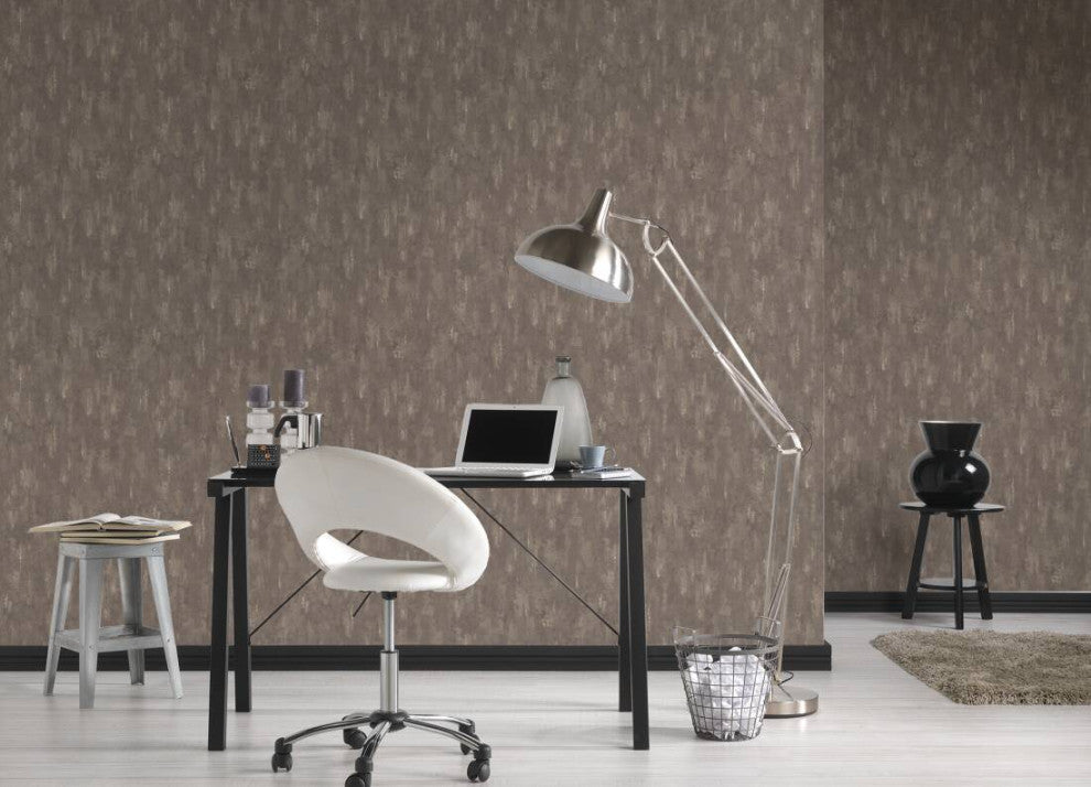 Modern Nature Textured Wallpaper, Plain, 306946, White Brown, One Roll