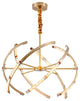 Arnasco | Creative Spherical Copper Crystal Chandelier, Colorful, 26''