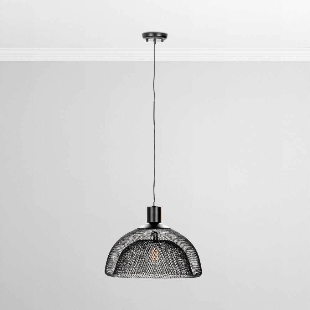 Polaris Pendant Light, Black, Large 18"