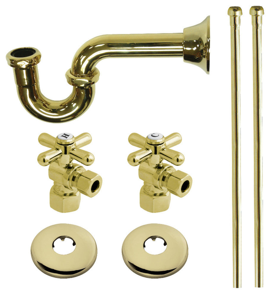 Kingston Brass Plumbing Supply Kit Combo, Polished Brass