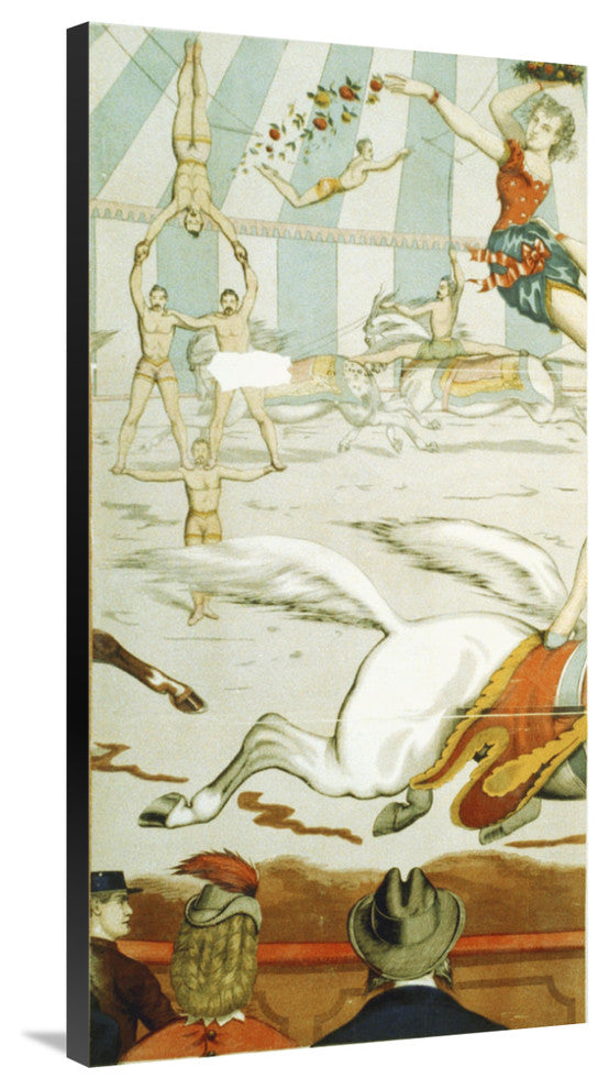 "Acrobats On Horseback 3 - 1870" Canvas by Hollywood Photo Archive, 21x40"