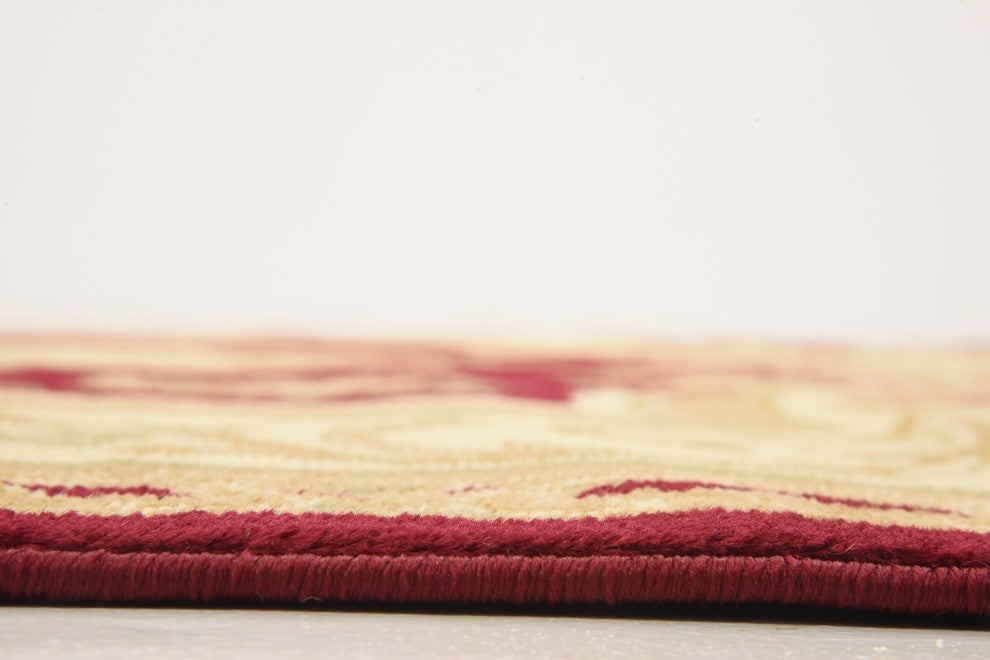 Unique Loom Red Henry Versailles 6' 0 x 6' 0 Square Rug