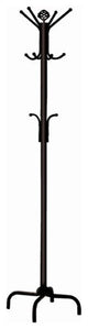 Coat Rack, 70" Black Metal