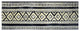 2' x 6' Black and Gray Modern Tribal Washable Runner Rug