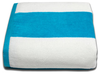 Tropical Cabana 100% Cotton Beach Towel, Aqua