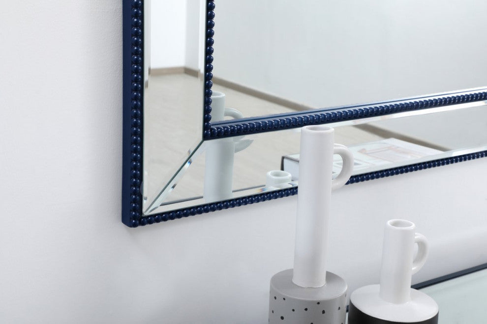 Indie Beaded Mirror, 72"x32", Blue