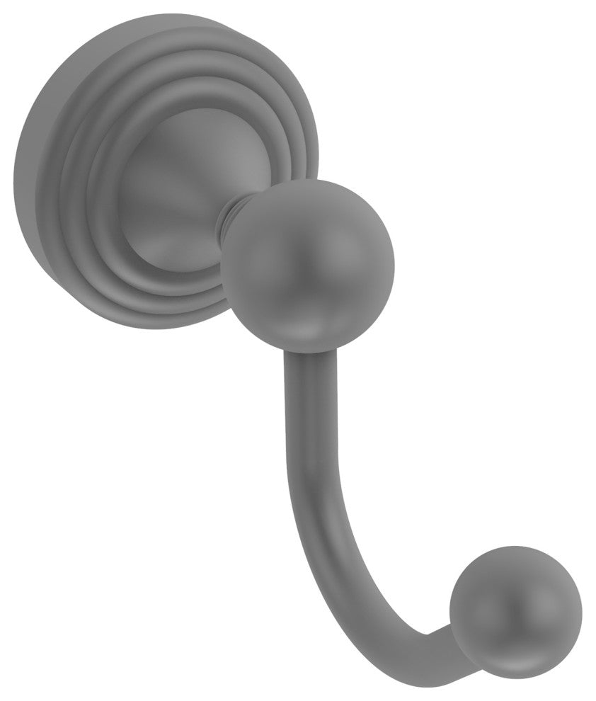 Sag Harbor Robe Hook, Matte Gray