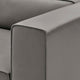Sectional Sofa Set, Faux Vegan Leather, Gray, Modern, Lounge Hospitality