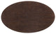 Dining Table, Oval, Wood, Rose Gold Dark Brown Brown Walnut, Modern, Cafe Bistro