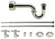 Victorian Pedestal Lavatory Kit - Cross Handles In Polished Brass, Polished Nickel