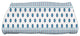 Comb Dot, Strip Print Bath Towel, Navy Blue