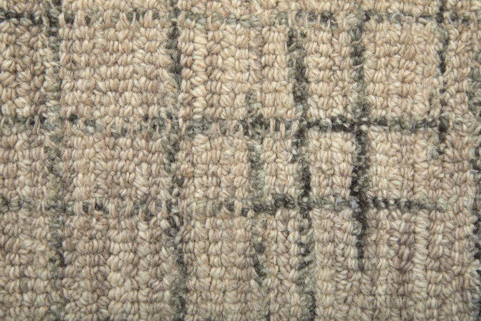 Weave & Wander Natal Transitional Solid, Ivory/Gray/Taupe, 12'x15'