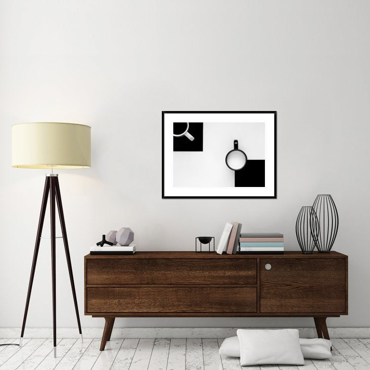 "Cups" Framed Digital Print by Jozef Kiss, 38"x29"