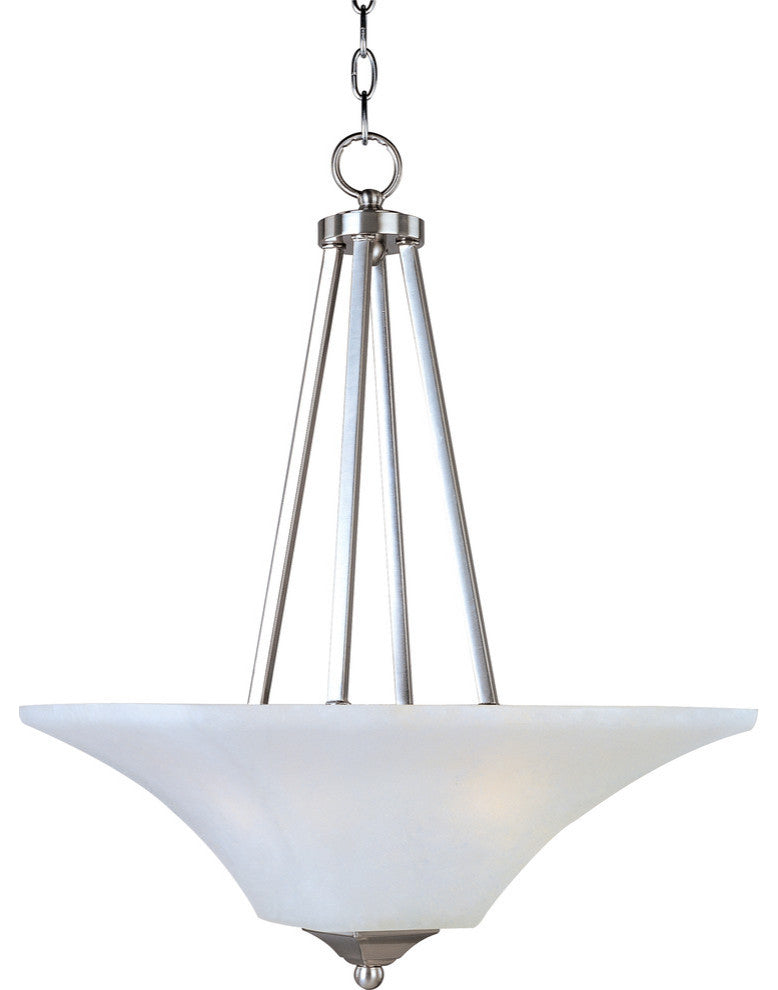 Maxim Aurora 2-Light Invert Bowl Pendant Satin Nickel - 20093FTSN