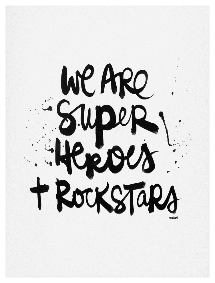 Deny Designs Kal Barteski Superheroes Art Print