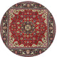 Ahgly Company Indoor Round Traditional Area Rugs, 4' Round