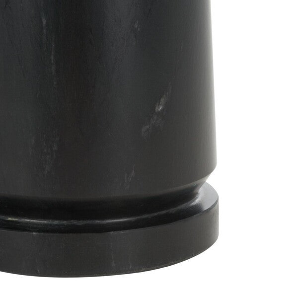 Safavieh Couture Valentia Round Marble Accent Table, Black