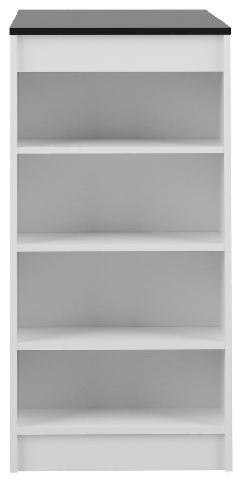 Aravis Dining Bar Table, White, Black