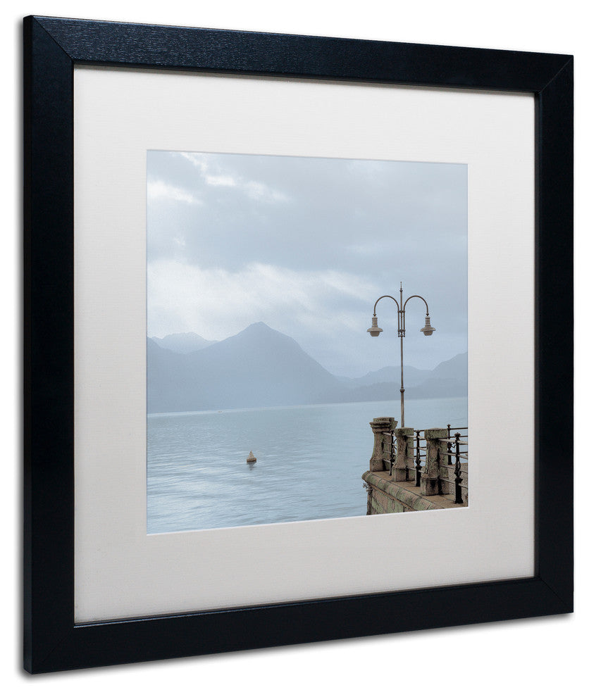 Alan Blaustein 'Lake Vista VIII' Art, Black Frame, White Mat, 16x16