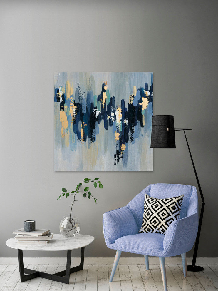 "Light in Chaos" Painting Print, Wrapped Canvas, 48"x48"