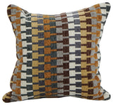 17" Jacquard Throw Pillows With Inserts, Set of 2, Legion Browns