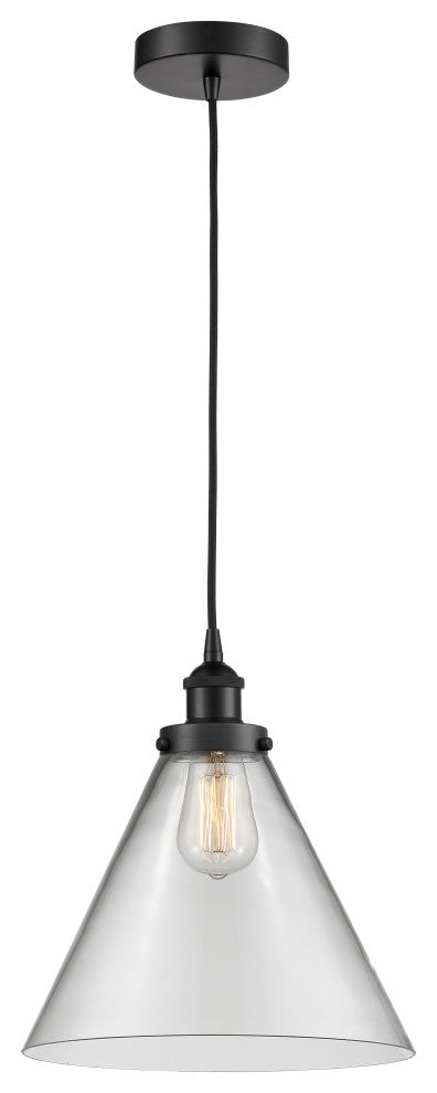 Innovations 616-1PH-BK-G42-L 1-Light Mini Pendant, Matte Black