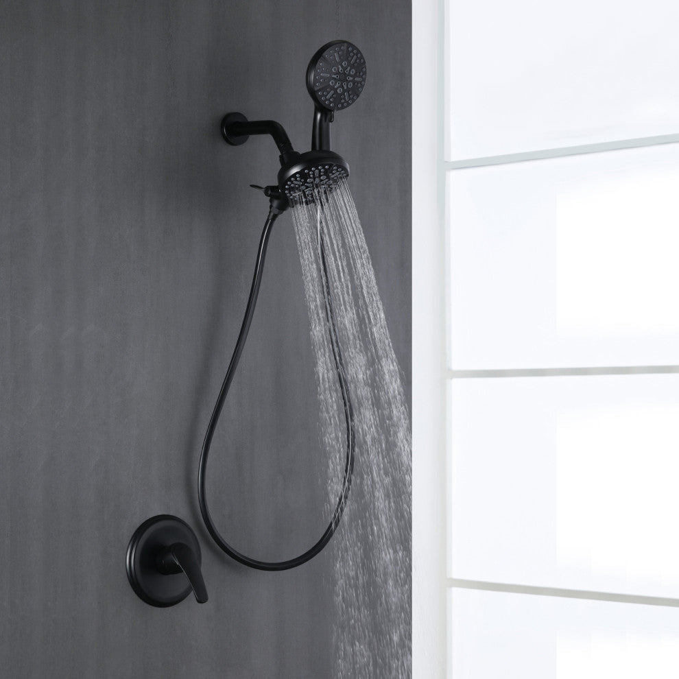 Wellfor Shower Faucet, 4.72" Large Face Handheld Shower Head
