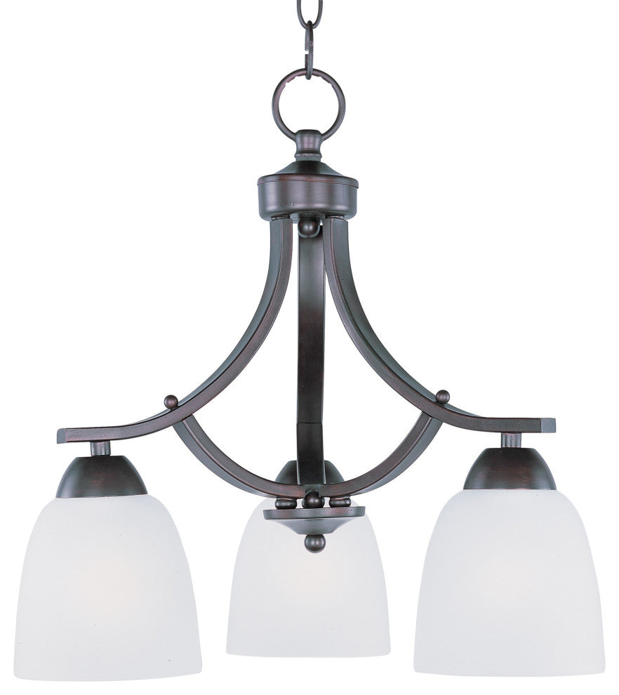 Maxim 11223 Axis 16"W 3 Light Chandelier - Oil Rubbed Bronze