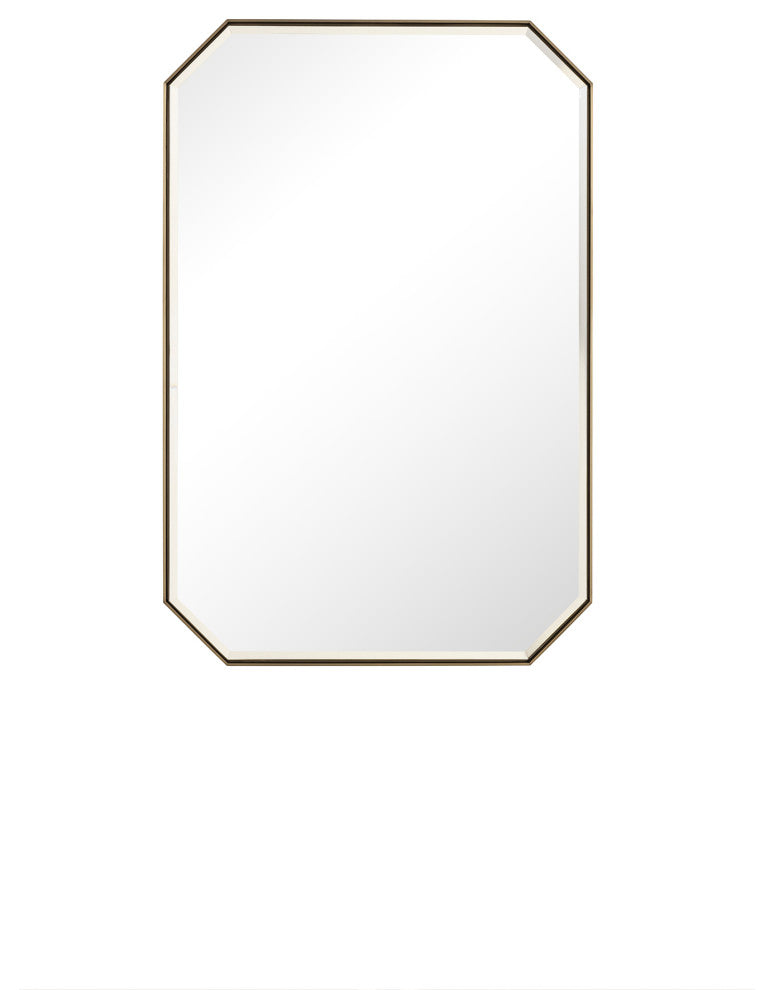 Rohe 24" Mirror, Champagne Brass