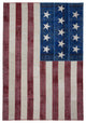 Rug N Carpet - Hand-knotted Turkish 6' 10'' x 10' 0'' Flag Patchwork Rug