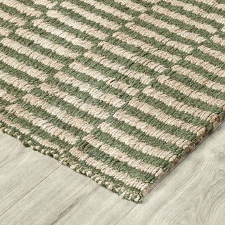 Monterey Jute Handwoven Accent Rug, Green, 5x8