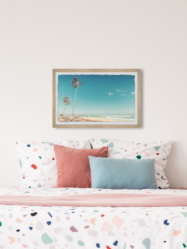 "Waves Are Calling" Framed Painting Print, 24x16