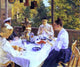 Constantin Alexeevich Korovin At a Tea Table, 20"x25" Wall Decal