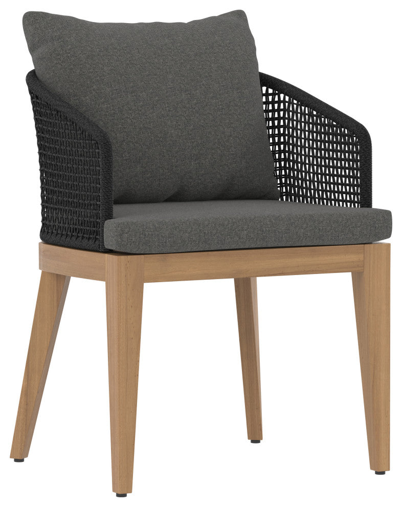 Capri Dining Armchair Natural Gracebay Grey