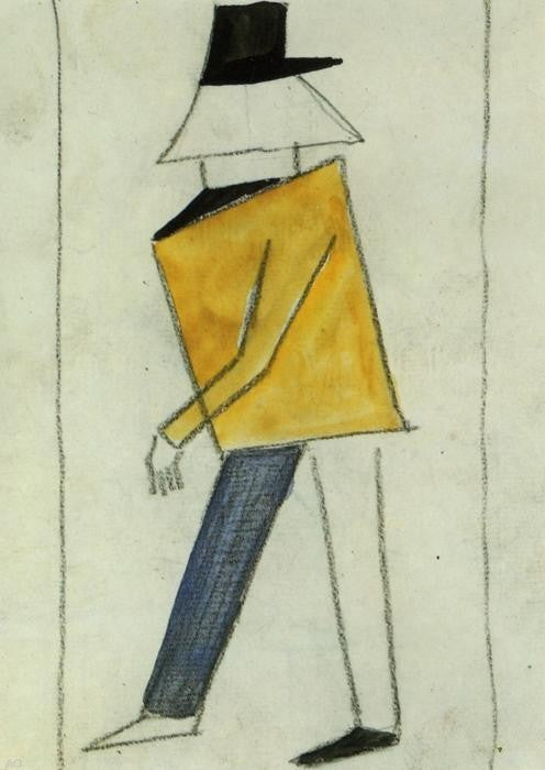 Kazimir Malevich Coward, 18"x27" Wall Decal