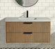 Ari Kitchen and Bath San Diego Bath Vanity, Weathered Fir, 42", Floating