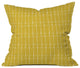 Allyson Johnson Chartreuse Arrows Throw Pillow, 16"x16"
