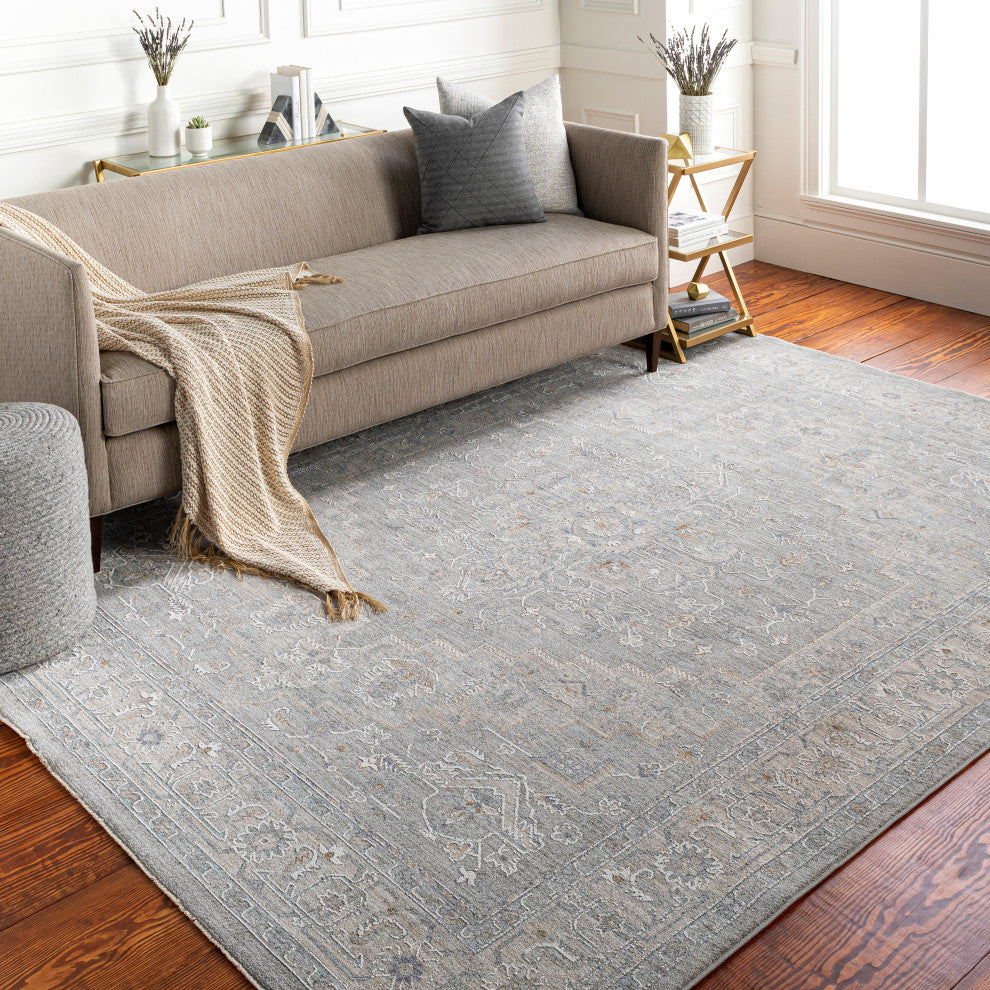 Avant Garde AVT-2301 Traditional Gray/Blue 10'x14' Area Rug