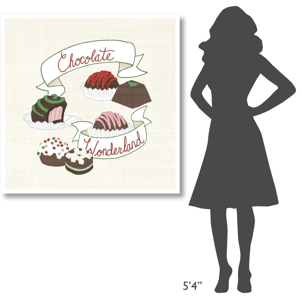 "Seasons Sweetings III" Digital Paper Print by Elyse DeNeige, 42"x42"