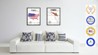 Florida State Flag Canvas, 13"x17"