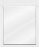Astoria Transitional 28" Hanging Mirror, White Astoria Mirror
